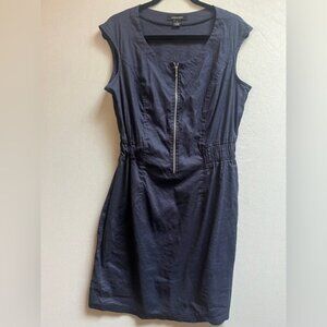 Lundstrom linen rayon blend sleeveless dress Sz 14
